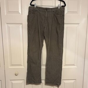 J.Crew Slim Straight Corduroy Pants – Men’s 34x30 – Olive/Gray